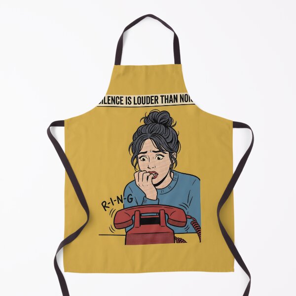 Item preview, Silence Is Louder Than Noise Desk Phone Poster designed and sold by DuckOddity.