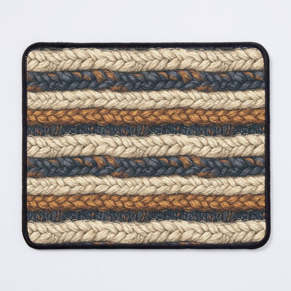 Item preview, Textured Cable Braid: Rustic Wool & Leather Tone designed and sold by TJ Art and Camera.