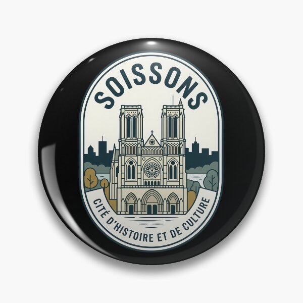 Item preview, Soissons France Vintage Travel Emblem Retro Badge designed and sold by k3rstman1.