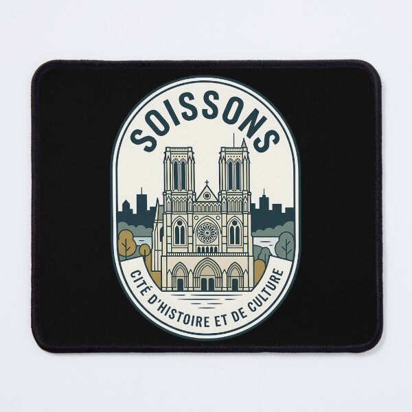 Item preview, Soissons France Vintage Travel Emblem Retro Badge designed and sold by k3rstman1.