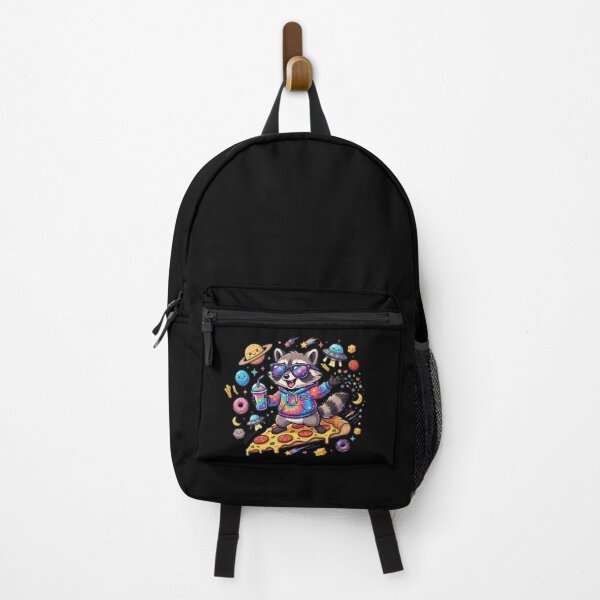 Item preview, Space Raccoon - Pizza Surfing Galaxy Hoodie Sticker designed and sold by WowDezign.