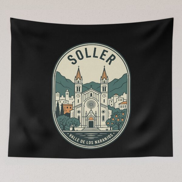 Item preview, Soller Mallorca Spain Vintage Travel Emblem designed and sold by k3rstman1.