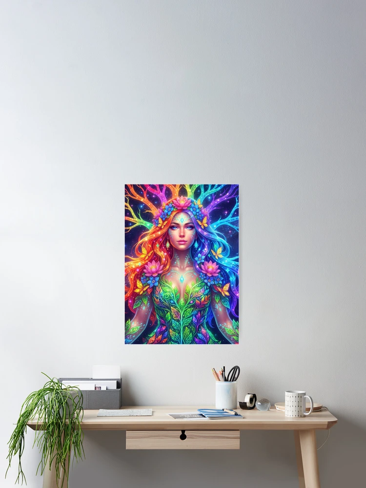 Thumbnail 2 of 3, Poster, Tree spirit designed and sold by PP&RAINBOW SHOP.