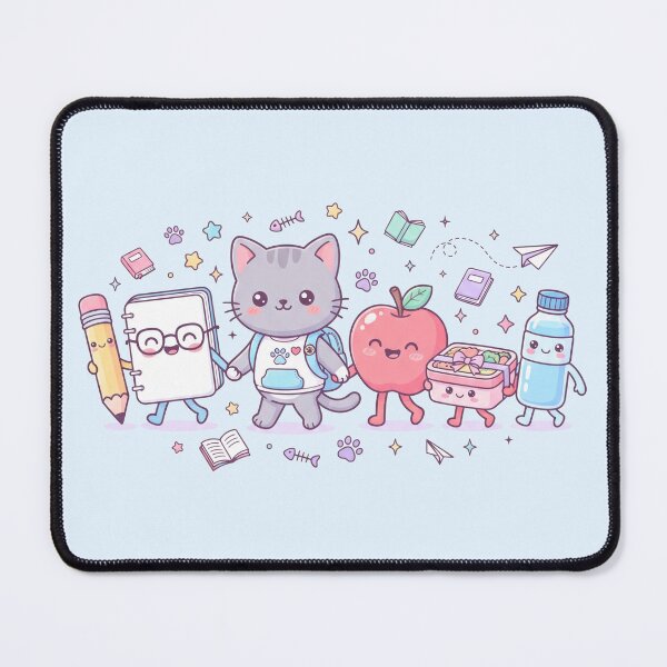 Item preview, Cute Cat Back to School Kawaii School Supplies Design designed and sold by Yarsine.