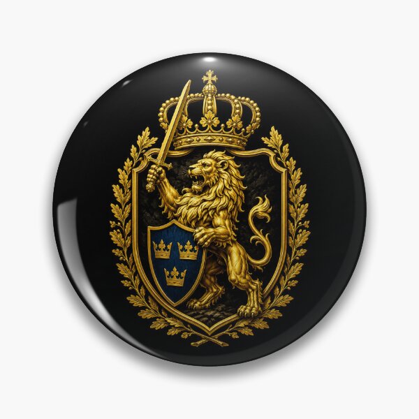 Item preview, Emblem Lion Crown designed and sold by PartietRiket.