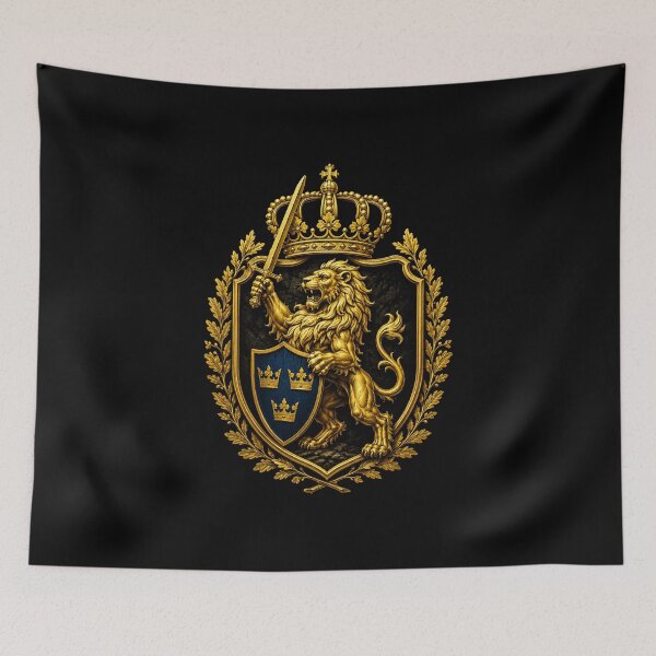 Item preview, Emblem Lion Crown designed and sold by PartietRiket.
