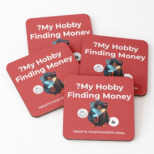 Item preview, My Hobby Is Finding Money Funny Penguin Quote T-Shirt designed and sold by Penguin Mood .