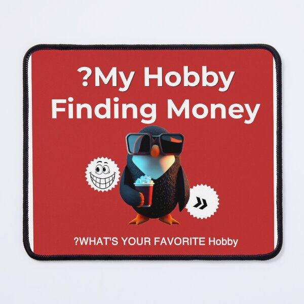 Item preview, My Hobby Is Finding Money Funny Penguin Quote T-Shirt designed and sold by Penguin Mood .