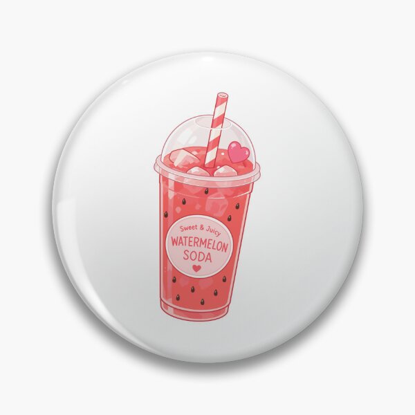 Item preview, Watermelon Soda Drink Clipart  designed and sold by KJackArtwork.