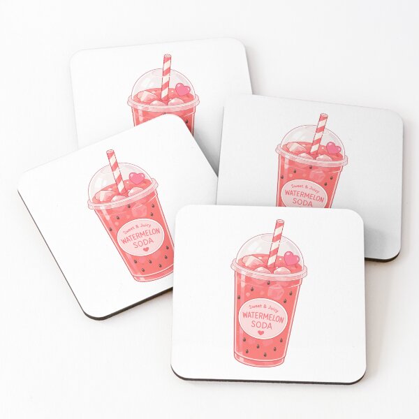 Item preview, Watermelon Soda Drink Clipart  designed and sold by KJackArtwork.