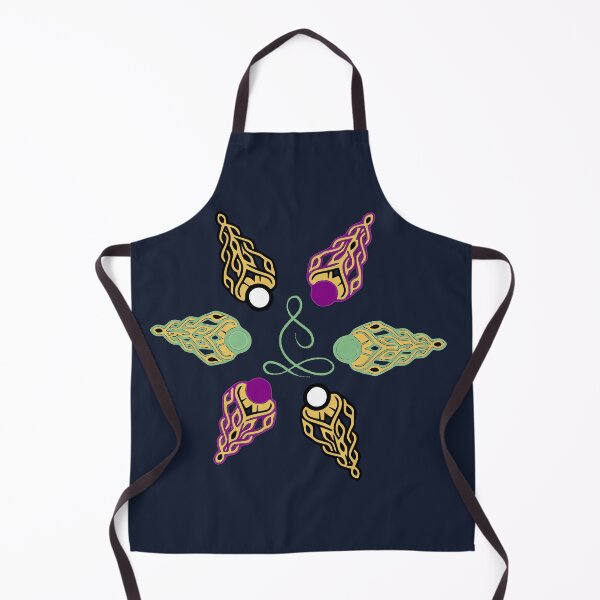 Item preview, Mystic Elven Star Midnight Blue – Golden Amulet Mandala Art designed and sold by Macramellennias.