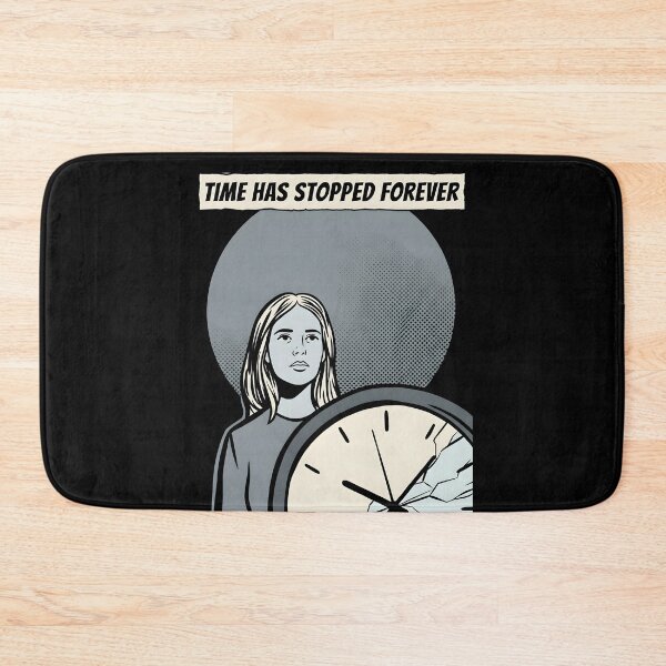 Item preview, Time Has Stopped Forever Broken Clock Poster designed and sold by DuckOddity.
