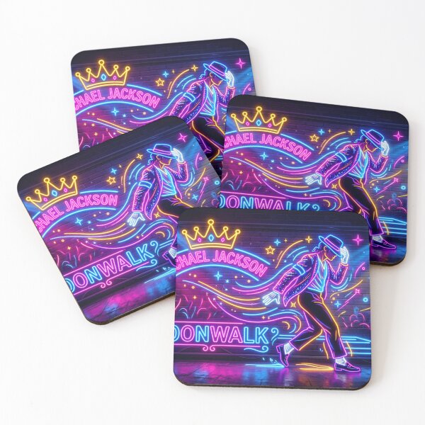 Item preview, Neon Moonwalk King Pop Dance Wall Art designed and sold by ExploreAura Studio.