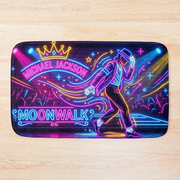Item preview, Neon Moonwalk King Pop Dance Wall Art designed and sold by ExploreAura Studio.