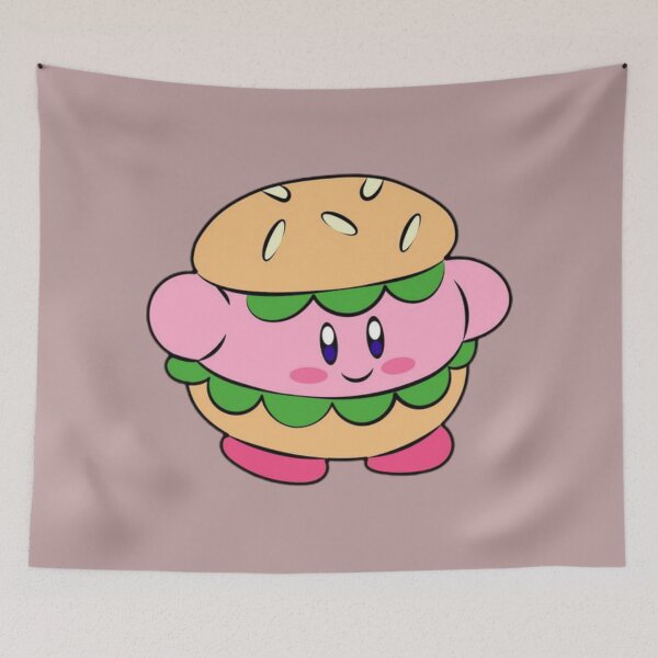 Item preview, Kirby burger designed and sold by SerendipityMAKN.