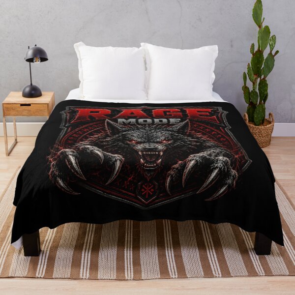 Item preview, Rage Mode Viking Wolf T-Shirt | Dark Norse Beast Warrior Graphic designed and sold by R3X .
