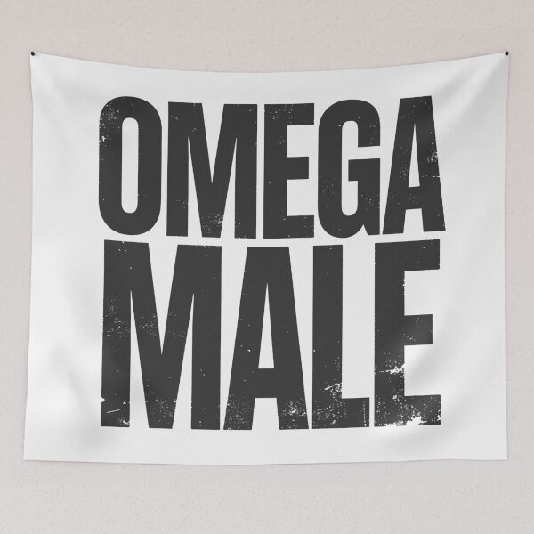 Item preview, OMEGA MALE in Black Grungy Letters designed and sold by StudioDestruct.