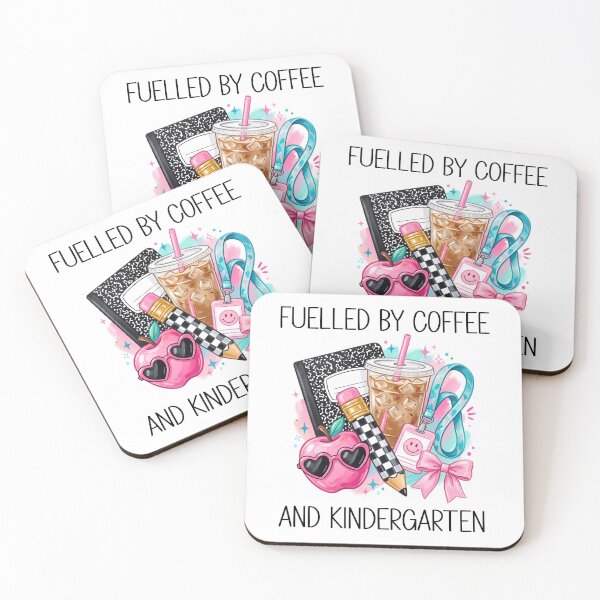 Item preview, Kindergarten Teacher Fueled by Coffee -Fueled by Coffee and Kindergarten Teacher designed and sold by PalleteCreation.