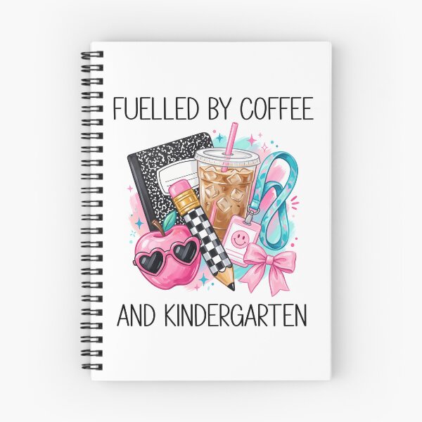 Item preview, Kindergarten Teacher Fueled by Coffee -Fueled by Coffee and Kindergarten Teacher designed and sold by PalleteCreation.