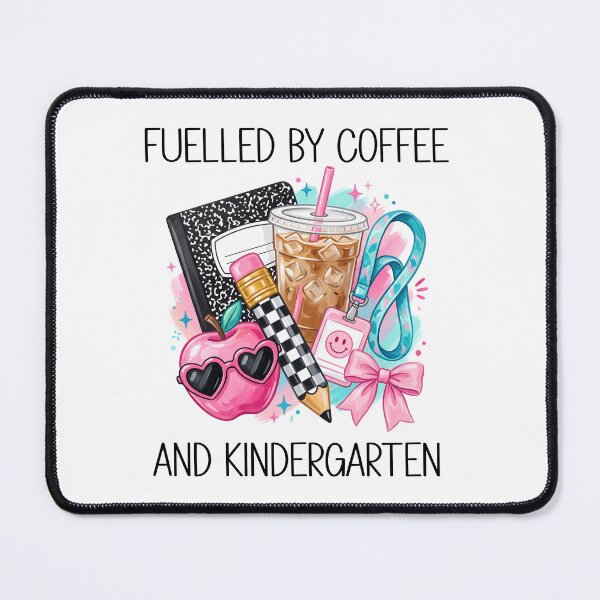 Item preview, Kindergarten Teacher Fueled by Coffee -Fueled by Coffee and Kindergarten Teacher designed and sold by PalleteCreation.