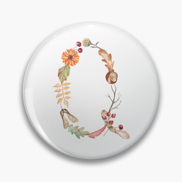 Artikelvorschau, Herbstlicher botanischer Buchstabe Q entworfen und verkauft von Flowersforbear.