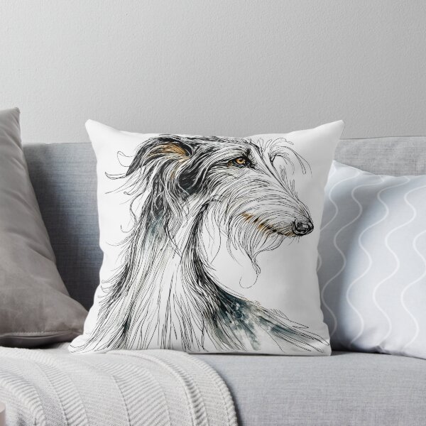 Item preview, Deerhound head designed and sold by aghnadarragh.