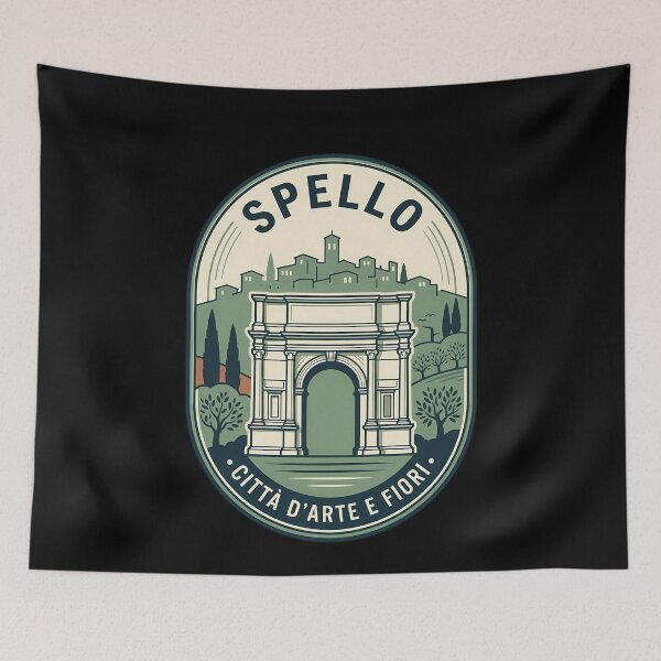Item preview, Spello Italy Vintage Travel Emblem designed and sold by k3rstman1.