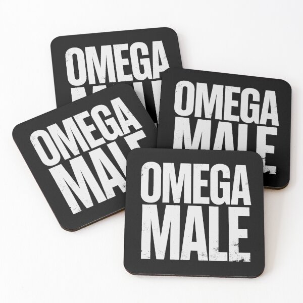 Item preview, OMEGA MALE in White Grungy Letters designed and sold by StudioDestruct.