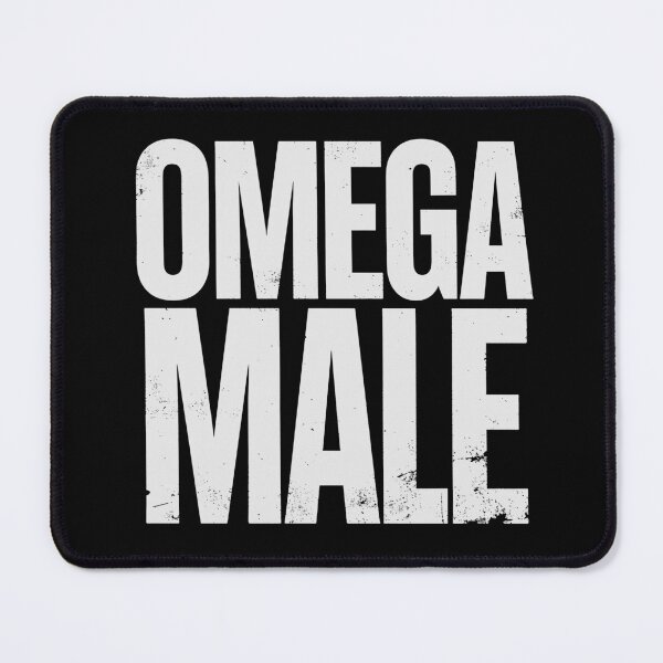 Item preview, OMEGA MALE in White Grungy Letters designed and sold by StudioDestruct.
