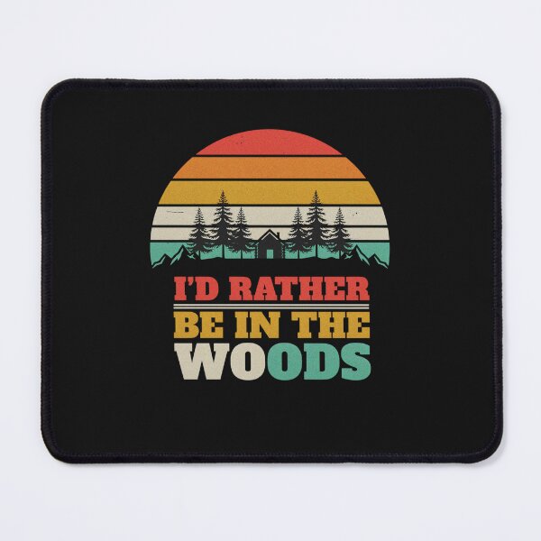 Item preview, I'd Rather Be In The Woods Vintage Camping Forest Retro designed and sold by MizoX7.