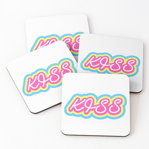 Item preview, KiSS Retro Bubble Logo – Colorful Pop Art Typography Sticker designed and sold by SDKENERGY.