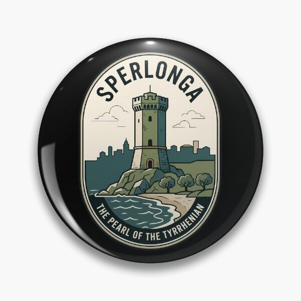 Item preview, Sperlonga Italy Pearl of Tyrrhenian Vintage Travel Emblem designed and sold by k3rstman1.