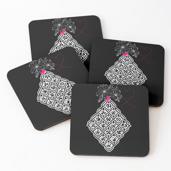 Item preview, Geometric Lace Diamond with Flowers and Butterfly designed and sold by Macramellennias.