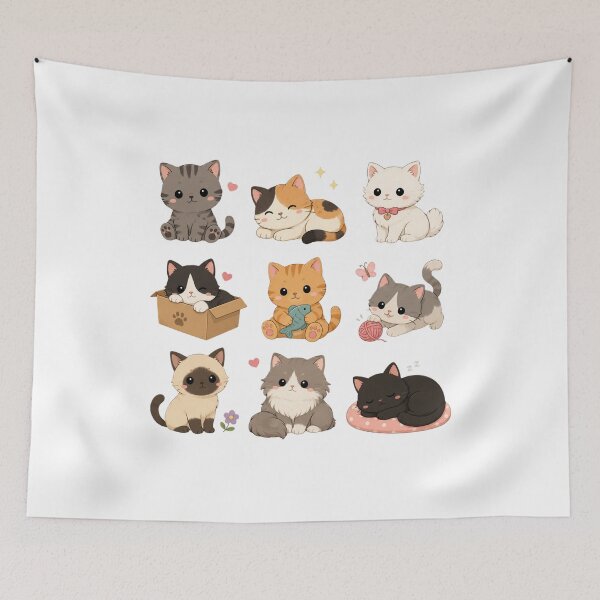 Item preview, Cute Kawaii Cat Collection designed and sold by MySthore.
