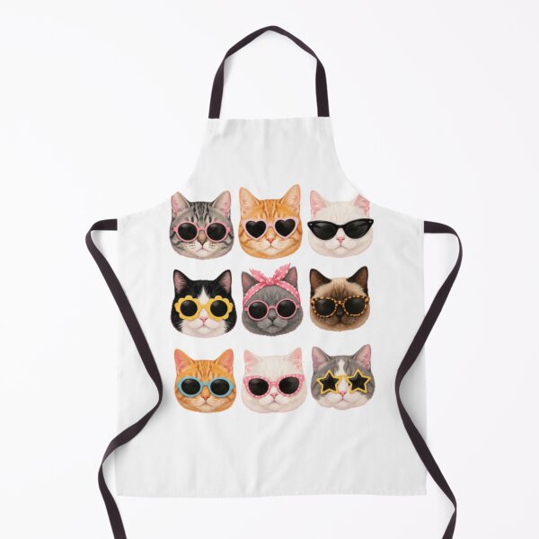 Item preview, Cute Cool Cats with Sunglasses | Funny Cat Lover Gift | Colorful Kawaii Cat Art T-Shirt designed and sold by happyshirt27.