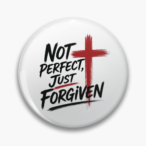 Item preview, Not Perfect Just Forgiven Christian Faith Shirt designed and sold by Illustrated Faith.