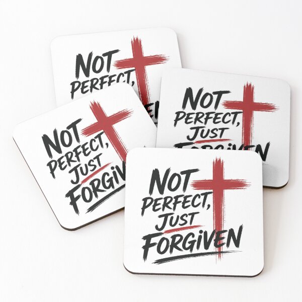 Item preview, Not Perfect Just Forgiven Christian Faith Shirt designed and sold by Illustrated Faith.