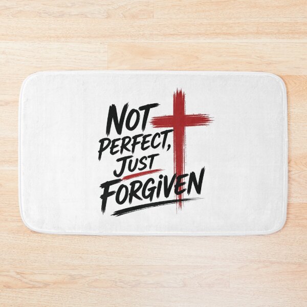 Item preview, Not Perfect Just Forgiven Christian Faith Shirt designed and sold by Illustrated Faith.