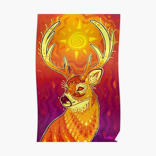 Sun Deer Poster