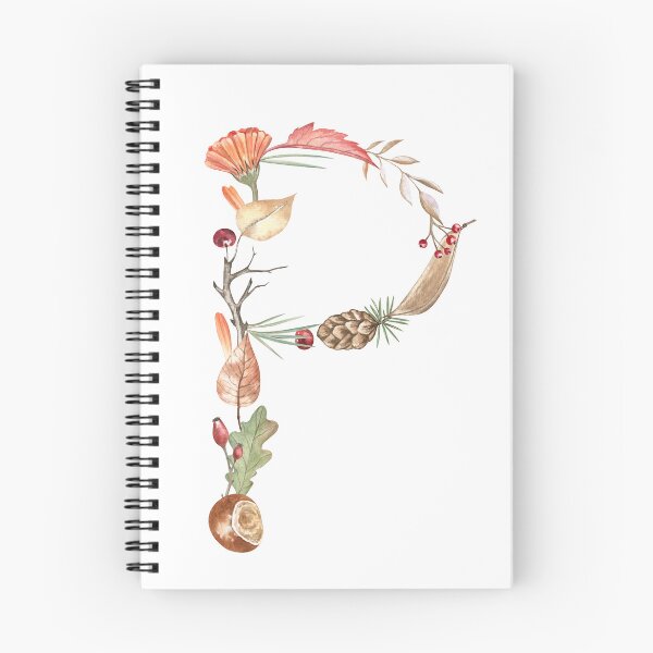 Item preview, Autumn Botanical Letter P designed and sold by Flowersforbear.