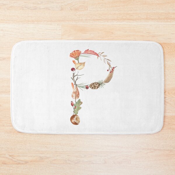 Item preview, Autumn Botanical Letter P designed and sold by Flowersforbear.