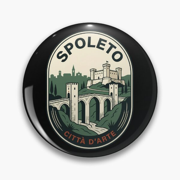 Item preview, Spoleto Italy Vintage Travel Emblem City of Art designed and sold by k3rstman1.