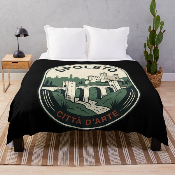 Item preview, Spoleto Italy Vintage Travel Emblem City of Art designed and sold by k3rstman1.
