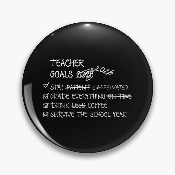 Item preview, Caffeinated Teacher Survival Dark Humor 2026 designed and sold by Wounded Whisper.