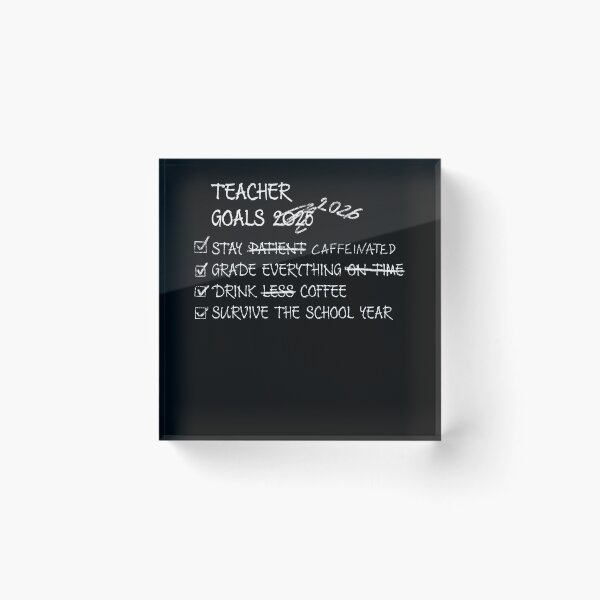 Item preview, Caffeinated Teacher Survival Dark Humor 2026 designed and sold by Wounded Whisper.