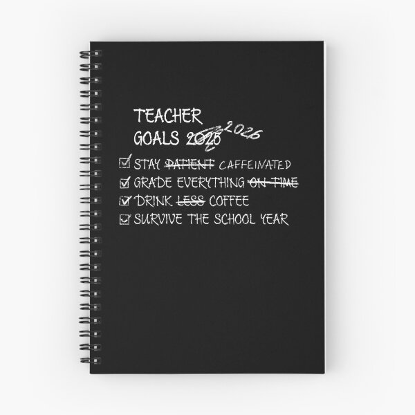 Item preview, Caffeinated Teacher Survival Dark Humor 2026 designed and sold by Wounded Whisper.
