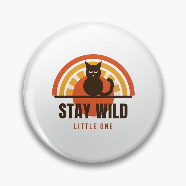 Item preview, Stay Wild Little One - Retro Cat Lover Shirt designed and sold by RankShift.