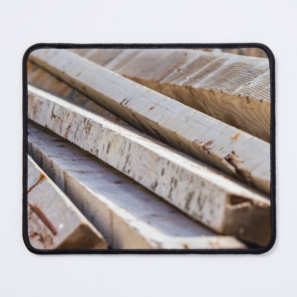 Item preview, Stacked Rough Lumber Planks And Timber Boards With Visible Grain For Construction And Carpentry designed and sold by Nmallia.