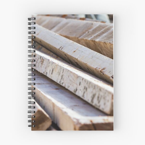 Item preview, Stacked Rough Lumber Planks And Timber Boards With Visible Grain For Construction And Carpentry designed and sold by Nmallia.