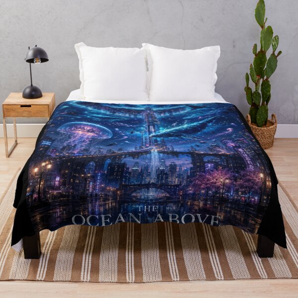 Item preview, The Ocean Above – Surreal Underwater Sky & Futuristic City designed and sold by NebulaRiotStudio.
